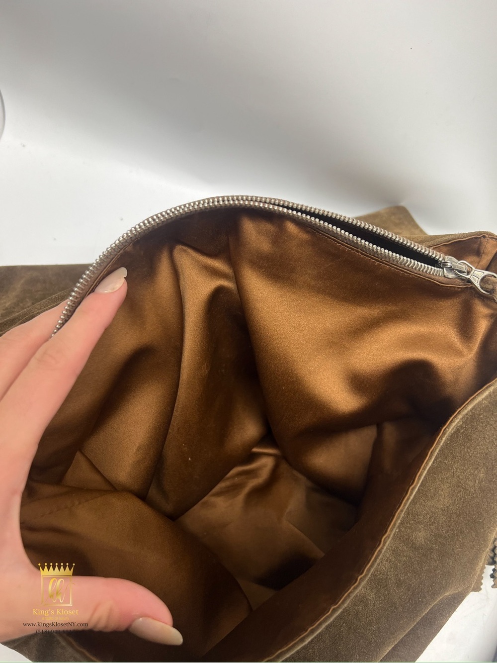 Chanel Suede Messenger Bag - Picture 15 of 16